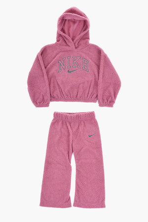 Set Hoodie Und Joggers Aus French Terry SWOOSH SPIRIT Mit Goldener Stickerei