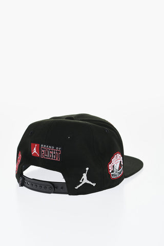 AIR JORDAN Einfarbige Baseballkappe mit Kontrast-Patches