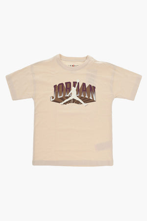AIR JORDAN Einfarbiges Rundhals-T-Shirt mit aufgedrucktem Logo