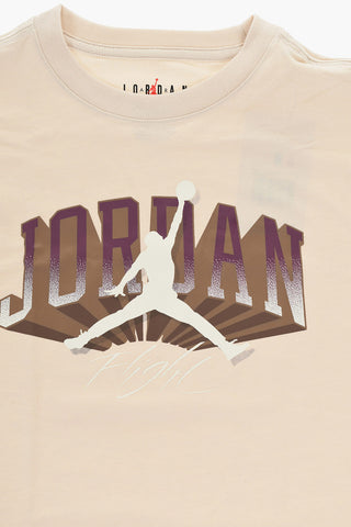 AIR JORDAN Einfarbiges Rundhals-T-Shirt mit aufgedrucktem Logo