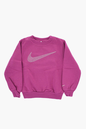 Rundhals-Sweatshirt in Uni mit kontrastierendem Logo