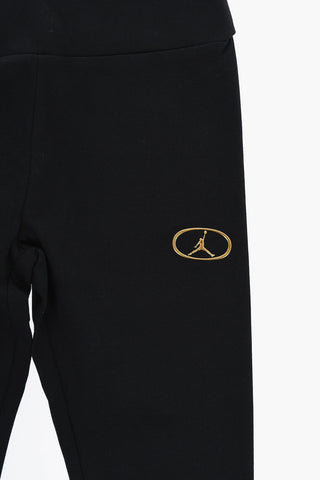AIR JORDAN Einfarbige Leggings Mit Gold-Effekt-Logo
