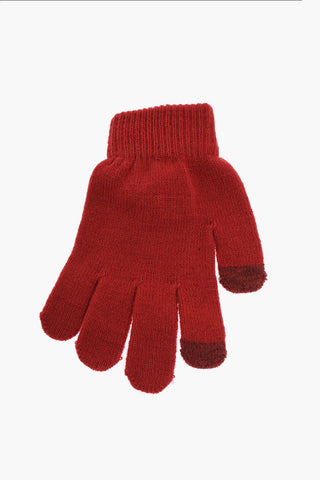 Set Beanie e Guanti con Logo All-Over