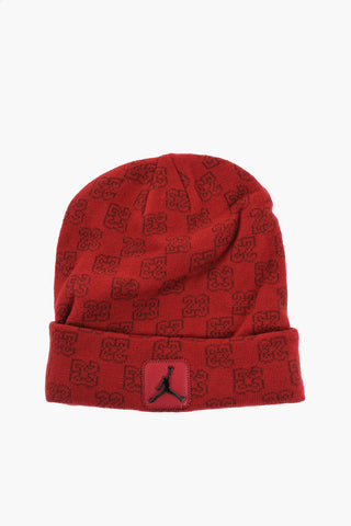 Set Beanie e Guanti con Logo All-Over