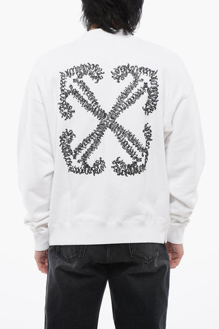 Brushed Cotton ARROW Embroidered Sweatshirt