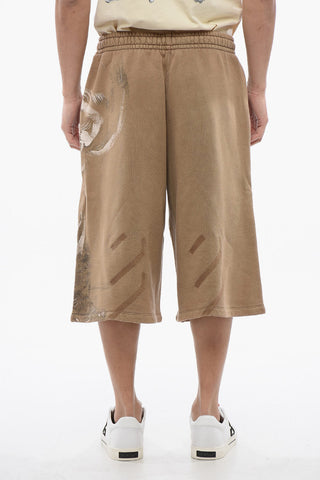 Jogger Shorts Stampati S.MATTHEW In Cotone Garzato