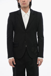 Blazer in Lana Vergine FORMAL VARS con Logo Patch