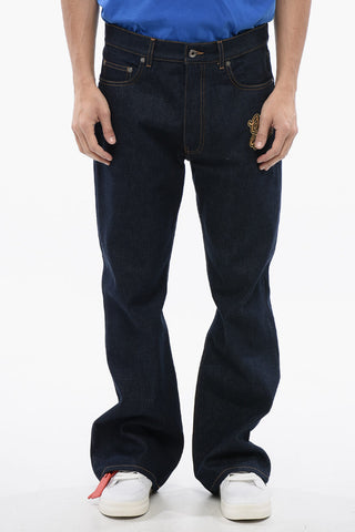 Flare-Fit Jeans 90SLOGO with Embroidery