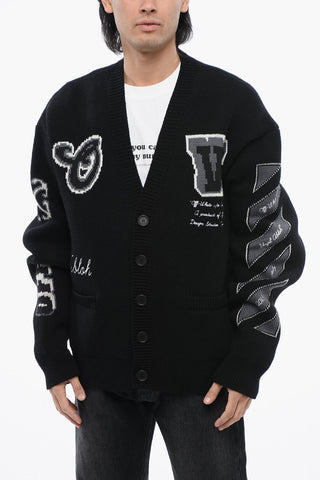 Wool Blend VARSITY Cardigan