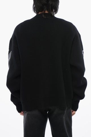 Wool Blend VARSITY Cardigan