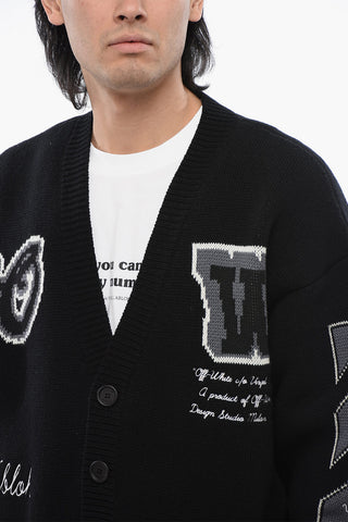 Wool Blend VARSITY Cardigan