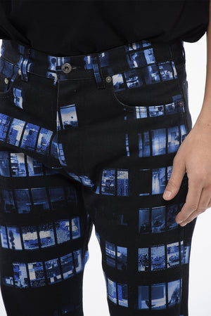 Printed Jeans WINDOWS Flare Fit