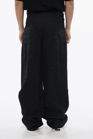 Leinenhose 90SLOGO Baggy Tapered Fit mit Abnähern