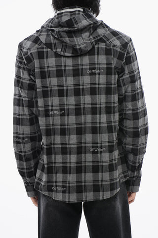 Hooded Checkered Shirt