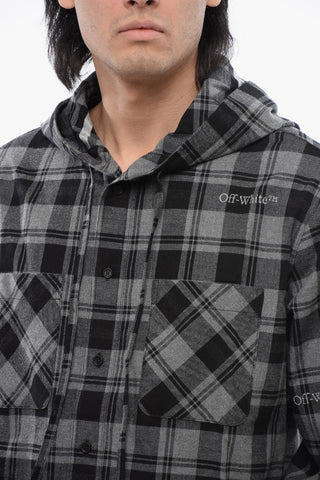 Hooded Checkered Shirt