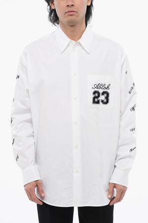 Besticktes Hemd 23 Oversize-Fit