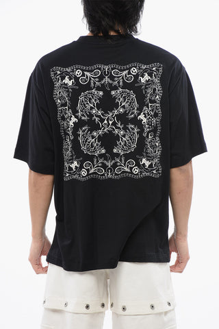 Skate-Fit TATTOO BANDANA Embroidered T-shirt