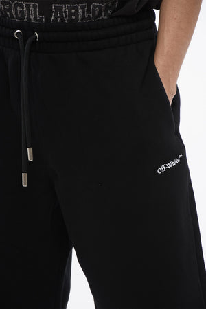 Bestickte Jogger-Shorts BANDANA aus angerauter Baumwolle