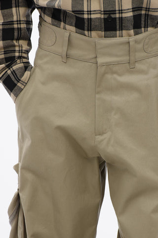 High Waisted Cargo Pants With Zipped Pockets