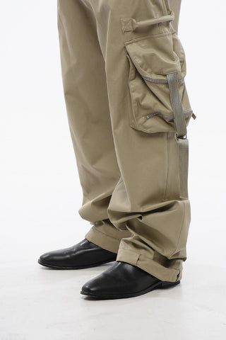 High Waisted Cargo Pants With Zipped Pockets