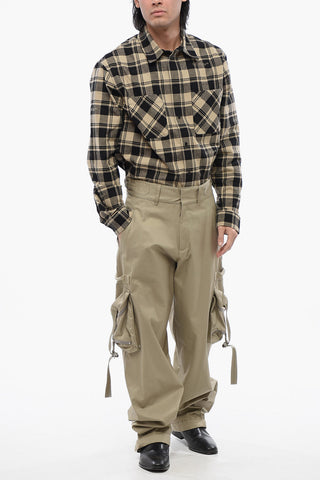 High Waisted Cargo Pants With Zipped Pockets