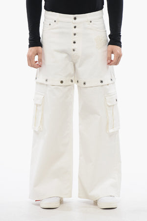 자수 로고 배기 핏 진