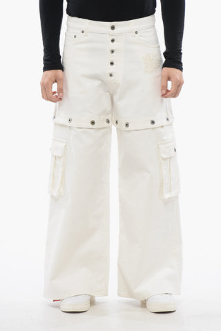 Jeans im Baggy-Fit mit gesticktem Logo