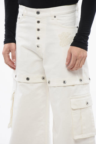 Jeans im Baggy-Fit mit gesticktem Logo