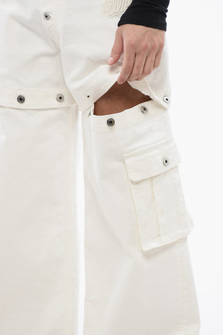 Jeans im Baggy-Fit mit gesticktem Logo