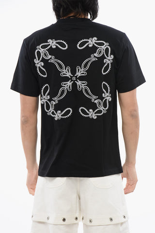 Slim-Fit BANDANA Embroidered T-shirt