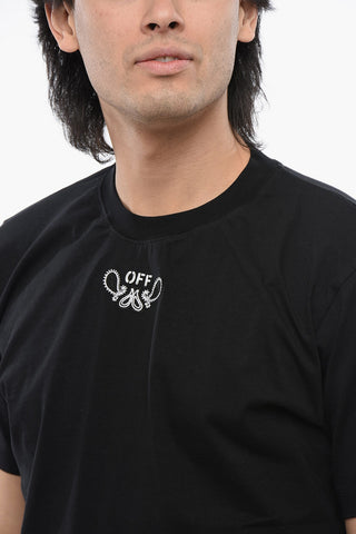Slim-Fit BANDANA Embroidered T-shirt