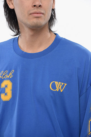 OW 23 WIDE L/S TEE NAUTICAL BLUE  GOLD F