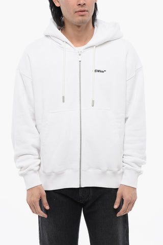 Brushed Cotton ARROW Embroidered Zipped Hoodie