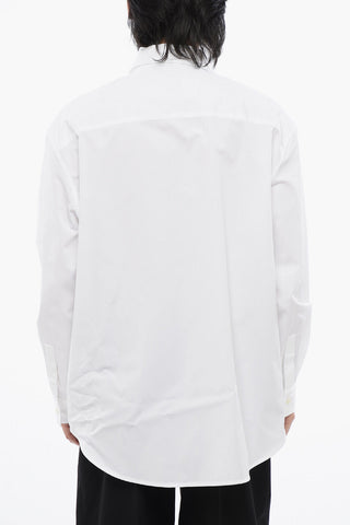 Camicia Ricamata Oversize Fit Con Taschino