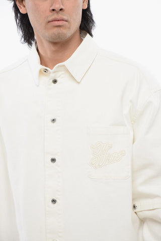 Camicia In Denim Con Maniche Removibili