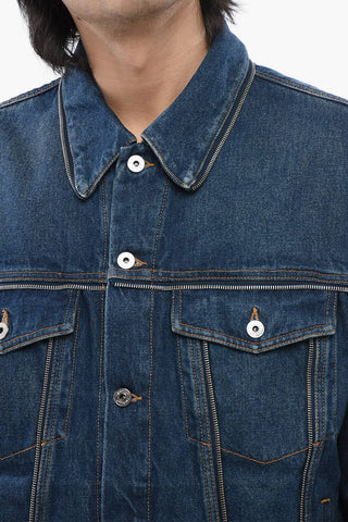 Giubbotto In Jeans Con Dettagli Zip