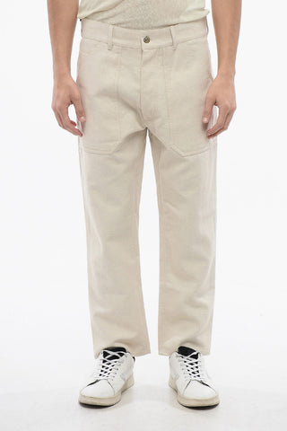 Cotton-Linen Straight-Leg Trousers JASPER