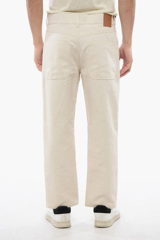 Cotton-Linen Straight-Leg Trousers JASPER