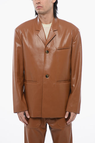 Vegan Leather Jacket SANCO with Single Vent