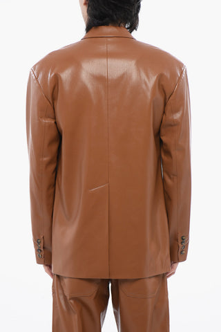 Vegan Leather Jacket SANCO with Single Vent