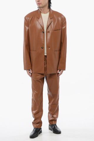 Vegan Leather Jacket SANCO with Single Vent