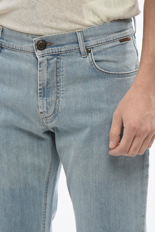 ID Jeans 5-Taschen mit sichtbarer Naht 19 cm