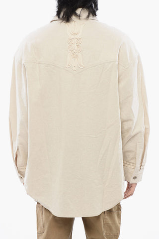Overshirt MARLAS in Tinta Unita con Ricami