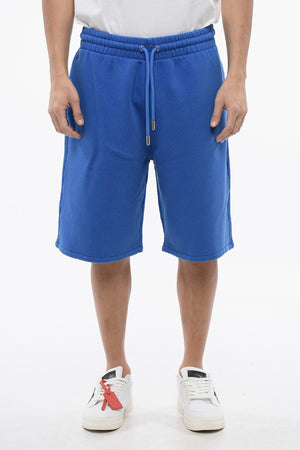 Gestickte Jogger-Shorts BANDANA aus gebürsteter Baumwolle