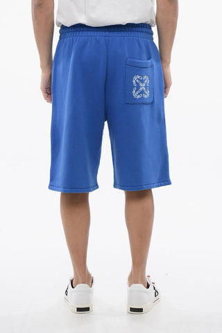 Jogger Shorts Ricamati BANDANA In Cotone Garzato