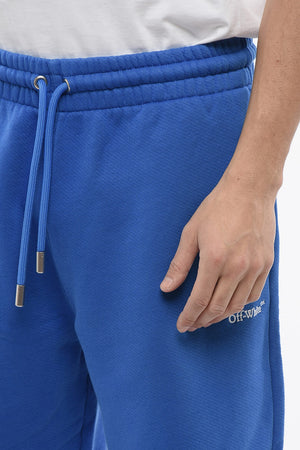 Gestickte Jogger-Shorts BANDANA aus gebürsteter Baumwolle