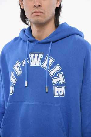 Kapuzensweatshirt FOOTBALL aus gebürsteter Baumwolle mit Print