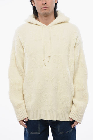 Wool and Nylon CAMAL Sweater with Hood