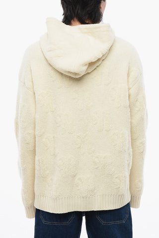 Wool and Nylon CAMAL Sweater with Hood