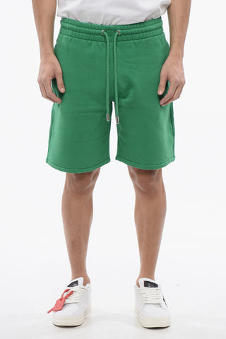 Brushed Cotton BANDANA Embroidered Jogger Shorts